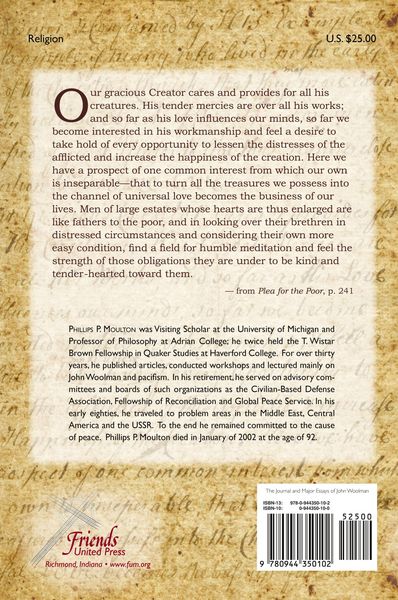 Produktbild: The Journal and Major Essays of John Woolman