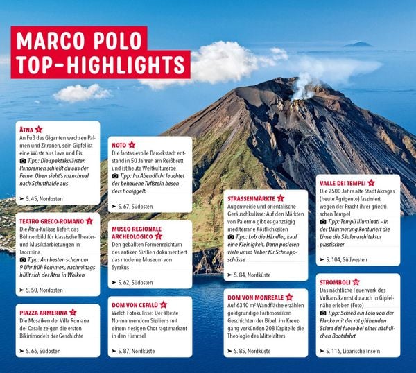Produktbild: MARCO POLO Reisef&uuml;hrer Sizilien, Liparische Inseln