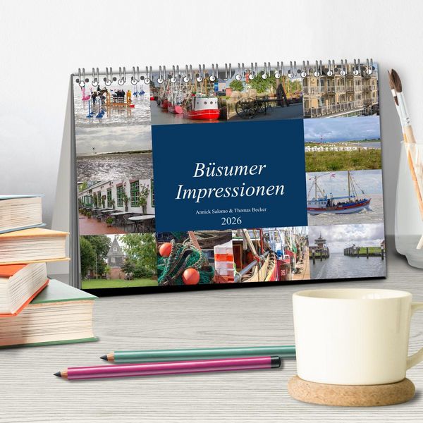 Produktbild: B&uuml;sumer Impressionen (Tischkalender 2026 DIN A5 quer), CALVENDO Monatskalender