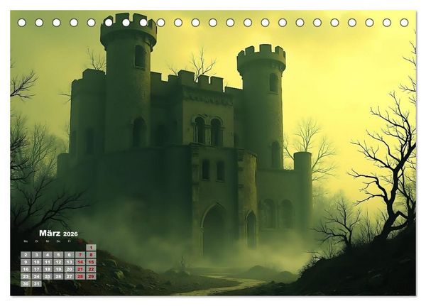 Produktbild: Burgen der Legenden (Tischkalender 2026 DIN A5 quer), CALVENDO Monatskalender