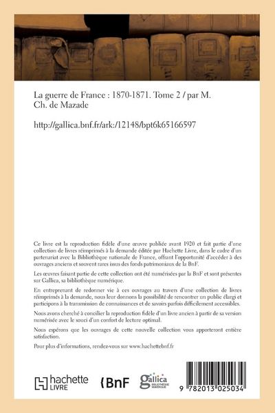 Produktbild: La guerre de France