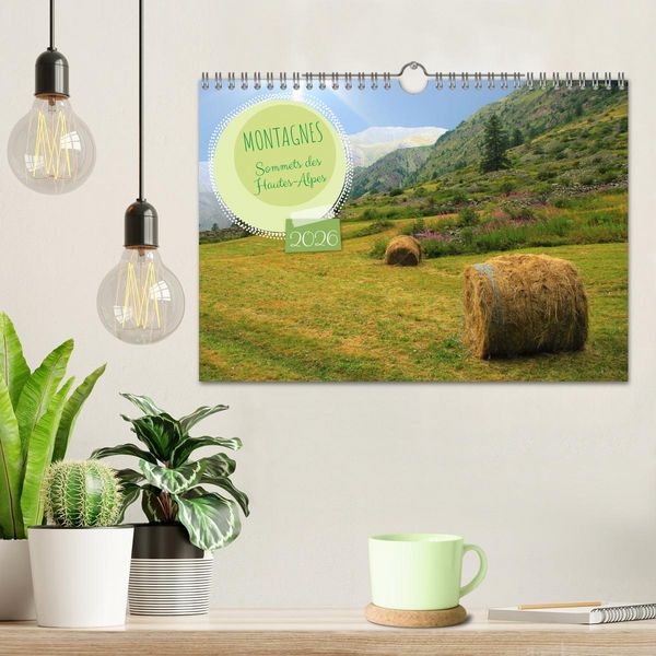 Produktbild: MONTAGNES Sommets des Hautes-Alpes (Calendrier mural 2026 DIN A4 vertical), CALVENDO calendrier mensuel