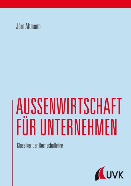 Produktbild: Au&szlig;enwirtschaft f&uuml;r Unternehmen