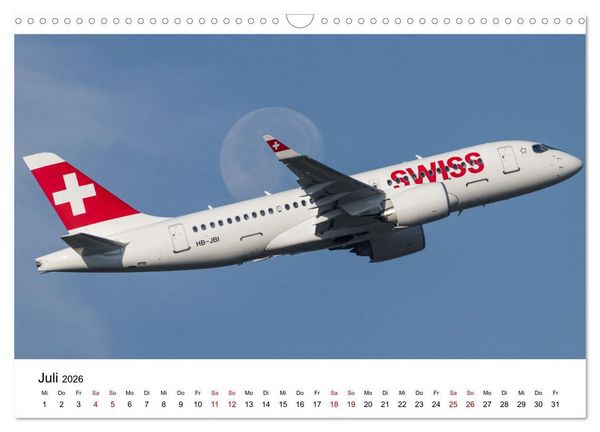 Produktbild: Fliegertr&auml;ume: 12 Monate, 12 Flugzeuge (Wandkalender 2026 DIN A3 quer), CALVENDO Monatskalender