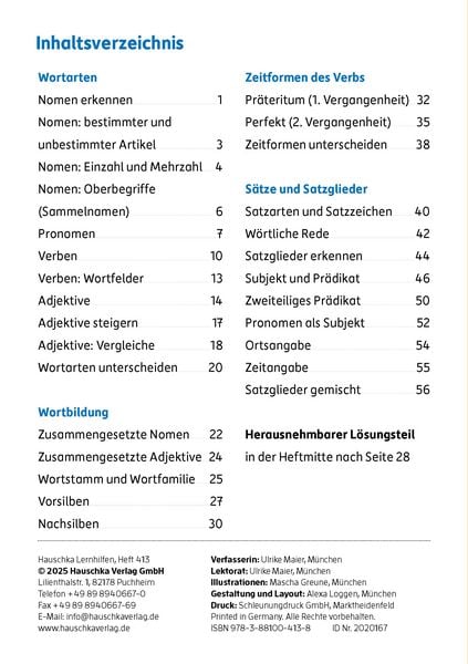 Produktbild: Mein &Uuml;bungsheft Grammatik 3. Klasse