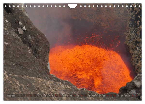 Produktbild: Vulkane - Magma, Lava, Eruptionen (Wandkalender 2026 DIN A4 quer), CALVENDO Monatskalender