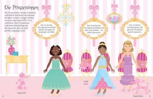 Produktbild: Meine glitzernden Anziehpuppen-Stickerb&uuml;cher mini: Im Ballett, Feen, Freundinnen und Prinzessinnen