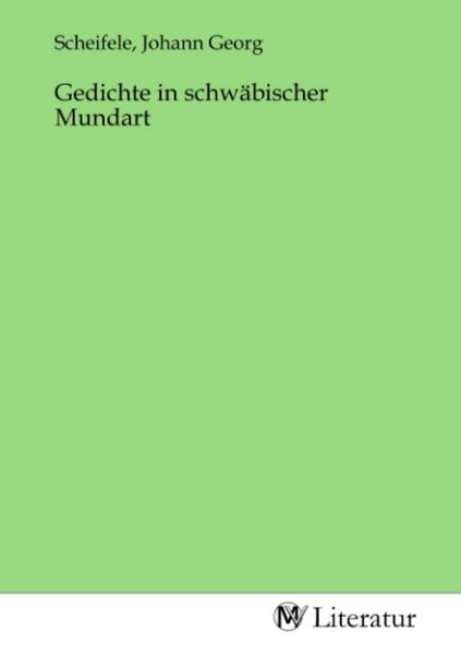 Produktbild: Gedichte in schw&auml;bischer Mundart