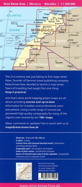 Produktbild: Reise Know-How Landkarte Marokko / Morocco (1:1.000.000)