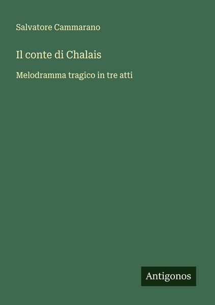 Produktbild: Il conte di Chalais