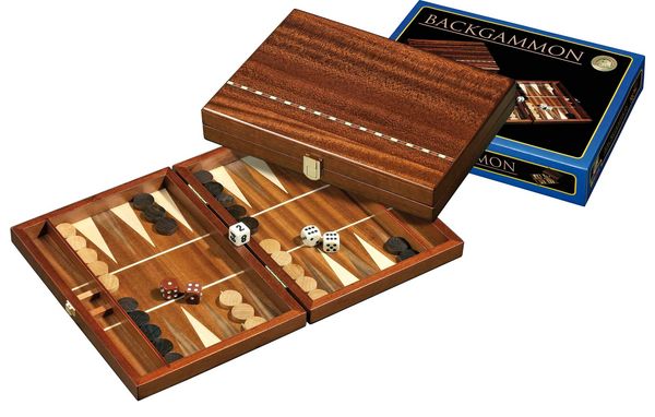 Philos Epirus Backgammon Small Brown