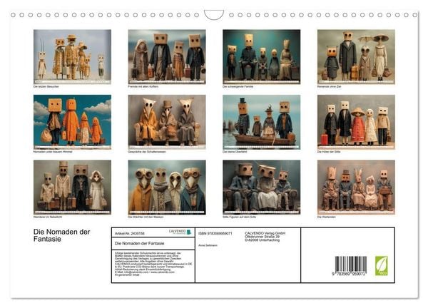 Produktbild: Die Nomaden der Fantasie (Wandkalender 2027 DIN A3 quer), CALVENDO Monatskalender