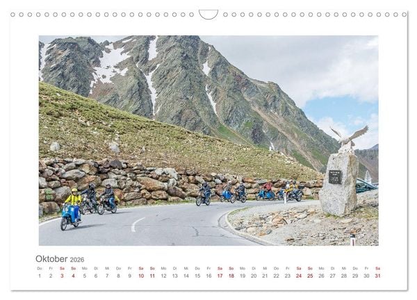 Produktbild: Faszination Zweirad - Impressionen vom &Ouml;tztaler Moped Marathon (Wandkalender 2026 DIN A3 quer), CALVENDO Monatskalender