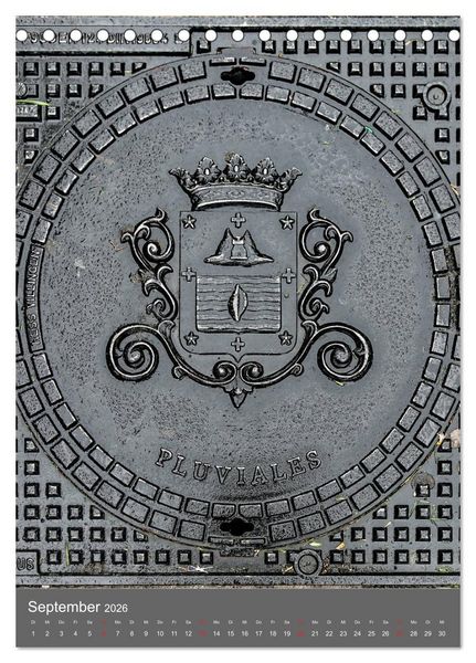 Produktbild: Gullydeckel (Tischkalender 2026 DIN A5 hoch), CALVENDO Monatskalender