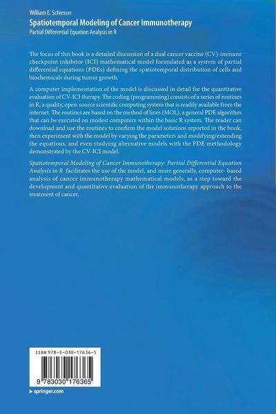 Produktbild: Spatiotemporal Modeling of Cancer Immunotherapy