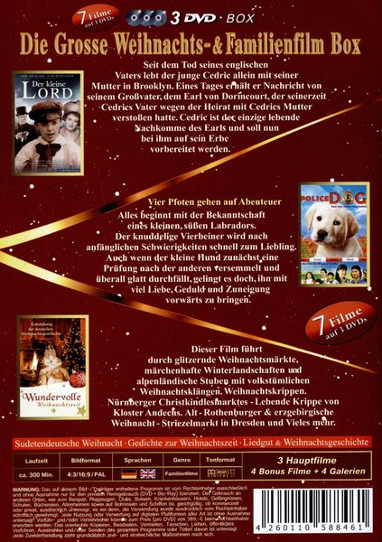 Produktbild: Die gro&szlig;e Weihnachts- & Familienfilmbox [3 DVDs]