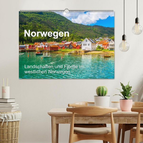Produktbild: Norwegen - Landschaften und Fjorde im westlichen Norwegen (Wandkalender 2026 DIN A2 quer), CALVENDO Monatskalender