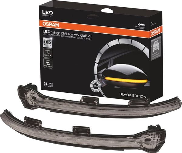 OSRAM LEDDMI 5G0 BK S LEDriving® Black Edition Spiegelblinker, Blinker Volkswagen Volkswagen Golf 7, Volkswagen Touran