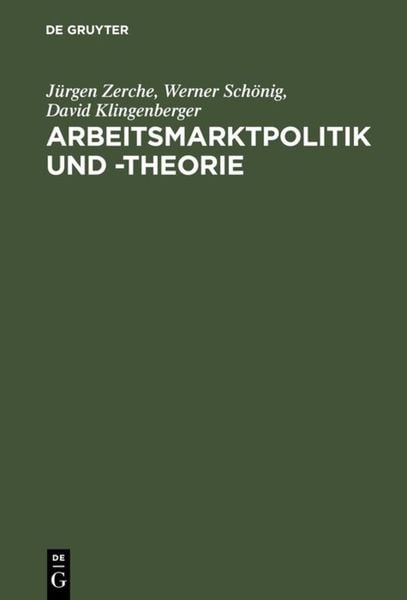Produktbild: Arbeitsmarktpolitik und -theorie