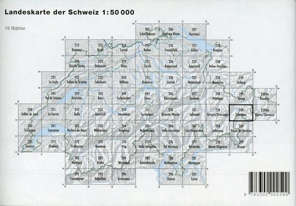 Produktbild: Swisstopo 1 : 50 000 Ofenpass