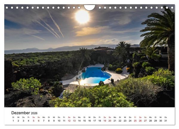Produktbild: Lanzarote - Die Farben der Natur (Wandkalender 2026 DIN A4 quer), CALVENDO Monatskalender