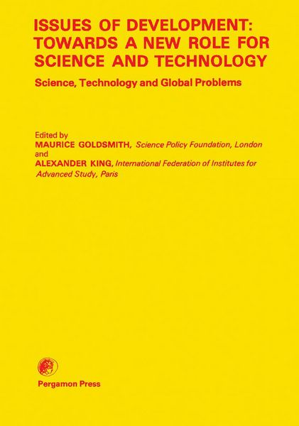 Produktbild: Issues of Development: Towards a New Role for Science and Technology