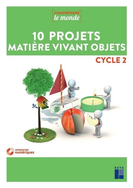 Produktbild: 10 projets mati&egrave;re vivant objets : cycle 2 + 1 CD-ROM
