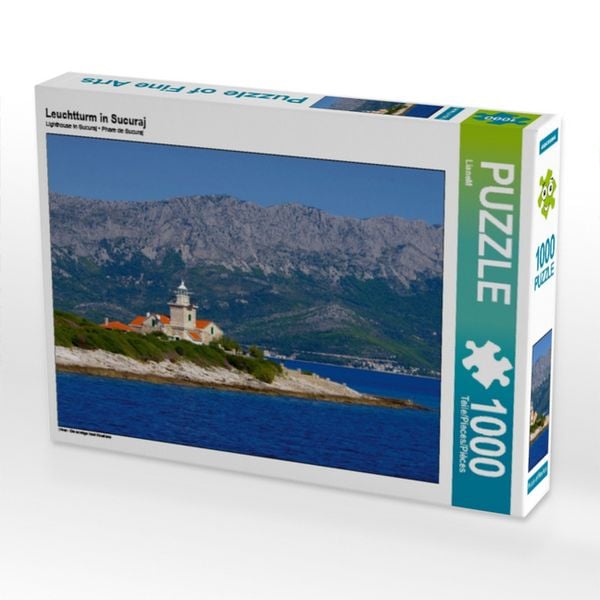 CALVENDO Puzzle Leuchtturm in Sucuraj | 1000 Teile Lege-Größe 64x48cm Foto-Puzzle für glückliche Stunden