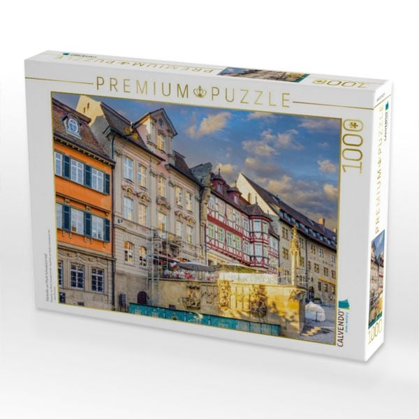 Produktbild: CALVENDO Puzzle Ratskeller am Markt Schw&auml;bisch Hall | 1000 Teile Lege-Gr&ouml;&szlig;e 64x48cm Foto-Puzzle f&uuml;r gl&uuml;ckliche Stunden