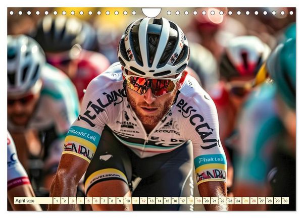 Produktbild: Radrennen - tolle Momente (Wandkalender 2026 DIN A4 quer), CALVENDO Monatskalender