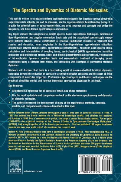 Produktbild: The Spectra and Dynamics of Diatomic Molecules