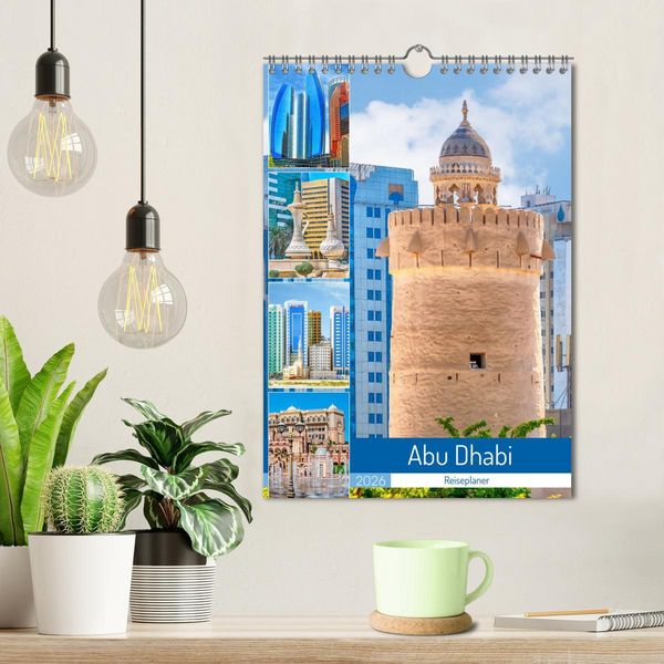 Produktbild: Abu Dhabi - Reiseplaner (Wandkalender 2026 DIN A4 hoch), CALVENDO Monatskalender