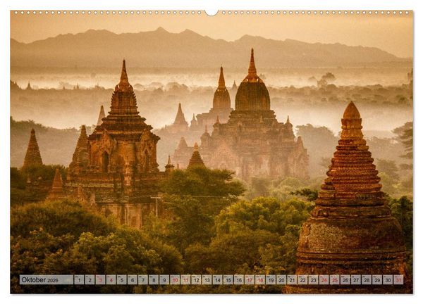 Produktbild: Myanmar - Reise durch das alte Burma (Wandkalender 2026 DIN A2 quer), CALVENDO Monatskalender