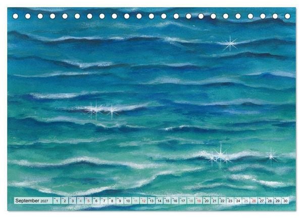 Produktbild: Komm mit ans Meer &ndash; Aquarelle (Tischkalender 2027 DIN A5 quer), CALVENDO Monatskalender