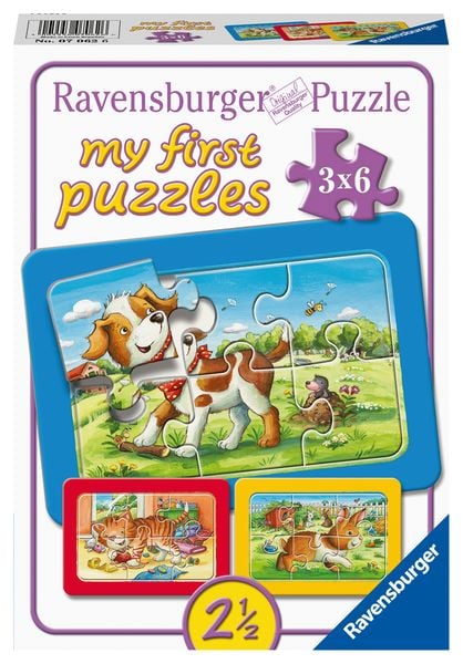 Puzzle Ravensburger Meine Tierfreunde 3 X 6 Teile