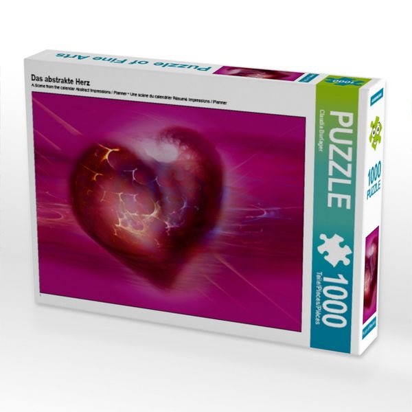 Produktbild: CALVENDO Puzzle Das abstrakte Herz | 1000 Teile Lege-Gr&ouml;&szlig;e 64x48cm Foto-Puzzle f&uuml;r gl&uuml;ckliche Stunden