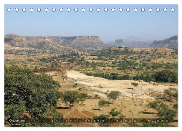 Produktbild: &Auml;thiopien, urspr&uuml;ngliches Afrika (Tischkalender 2026 DIN A5 quer), CALVENDO Monatskalender