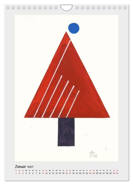 Produktbild: Anton Stankowski. B&auml;ume (Wandkalender 2027 DIN A4 hoch), CALVENDO Monatskalender