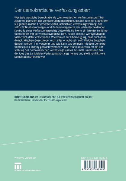 Produktbild: Der demokratische Verfassungsstaat