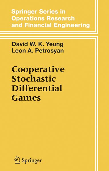 Produktbild: Cooperative Stochastic Differential Games
