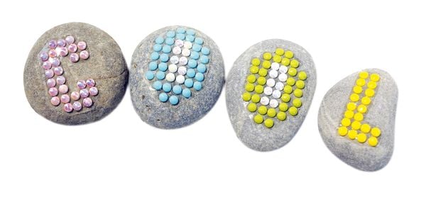 Produktbild: Kreativ-Set Steine gestalten mit Diamond Painting