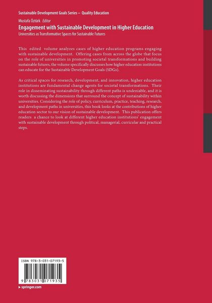 Produktbild: Engagement with Sustainable Development in Higher Education