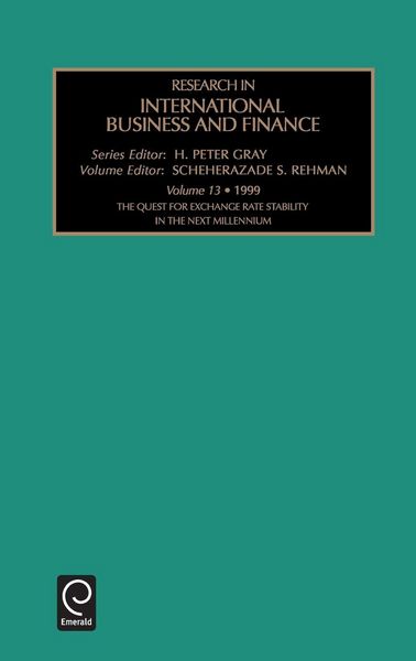 Produktbild: The Quest for Exchange Rate Stability in the Next Millennium