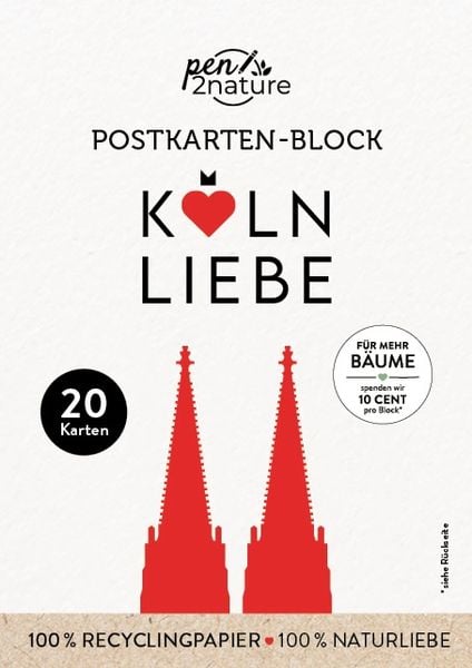 Produktbild: Postkartenblock K&ouml;ln-Liebe