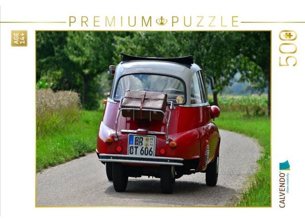 CALVENDO Puzzle Ein Motiv aus dem Kalender BMW Isetta - Die Knutschkugel | 500 Teile Lege-Größe 48 × 36 cm Foto-Puzzle für Erwachsene