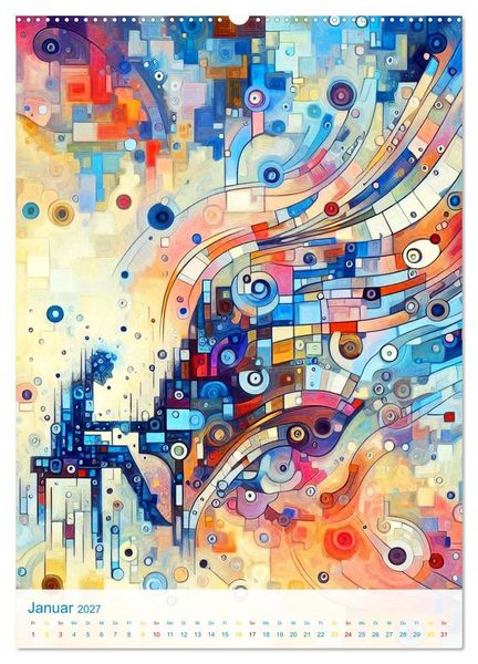 Produktbild: Syn&auml;sthetische Kunst - Musik in Farben und Formen (Wandkalender 2027 DIN A2 hoch), CALVENDO Monatskalender