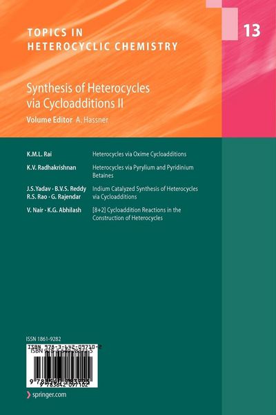 Produktbild: Synthesis of Heterocycles via Cycloadditions II