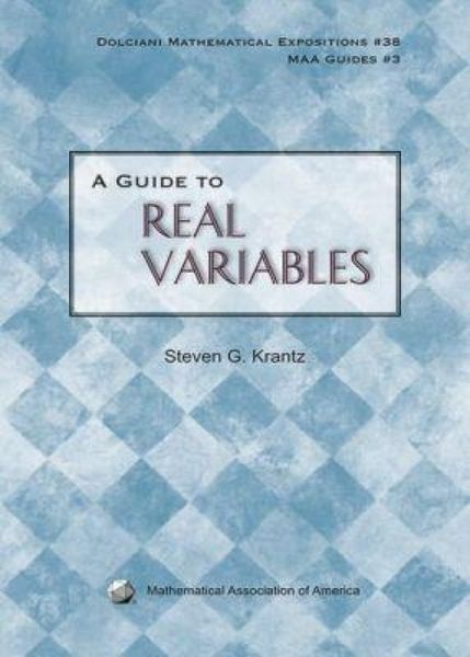 Produktbild: A Guide to Real Variables