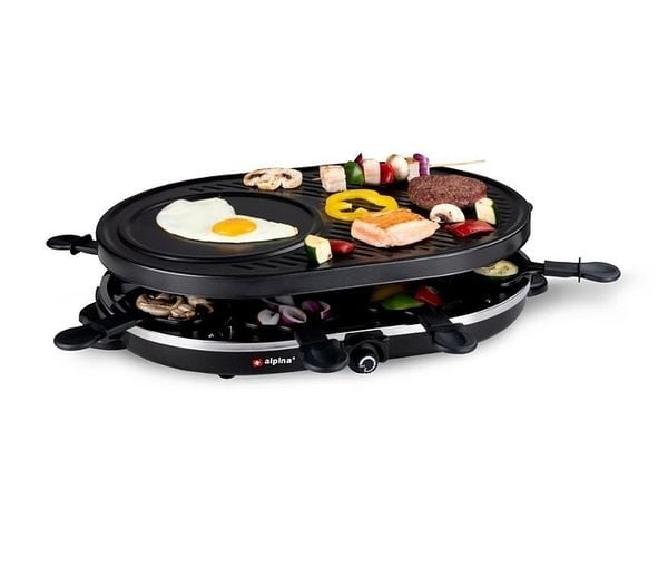 Produktbild: ALPINA Raclettegrill, 1200 Watt, Schwarz