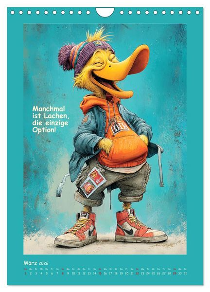 Produktbild: Quack Attacke. Enten au&szlig;er Kontrolle (Wandkalender 2026 DIN A4 hoch), CALVENDO Monatskalender